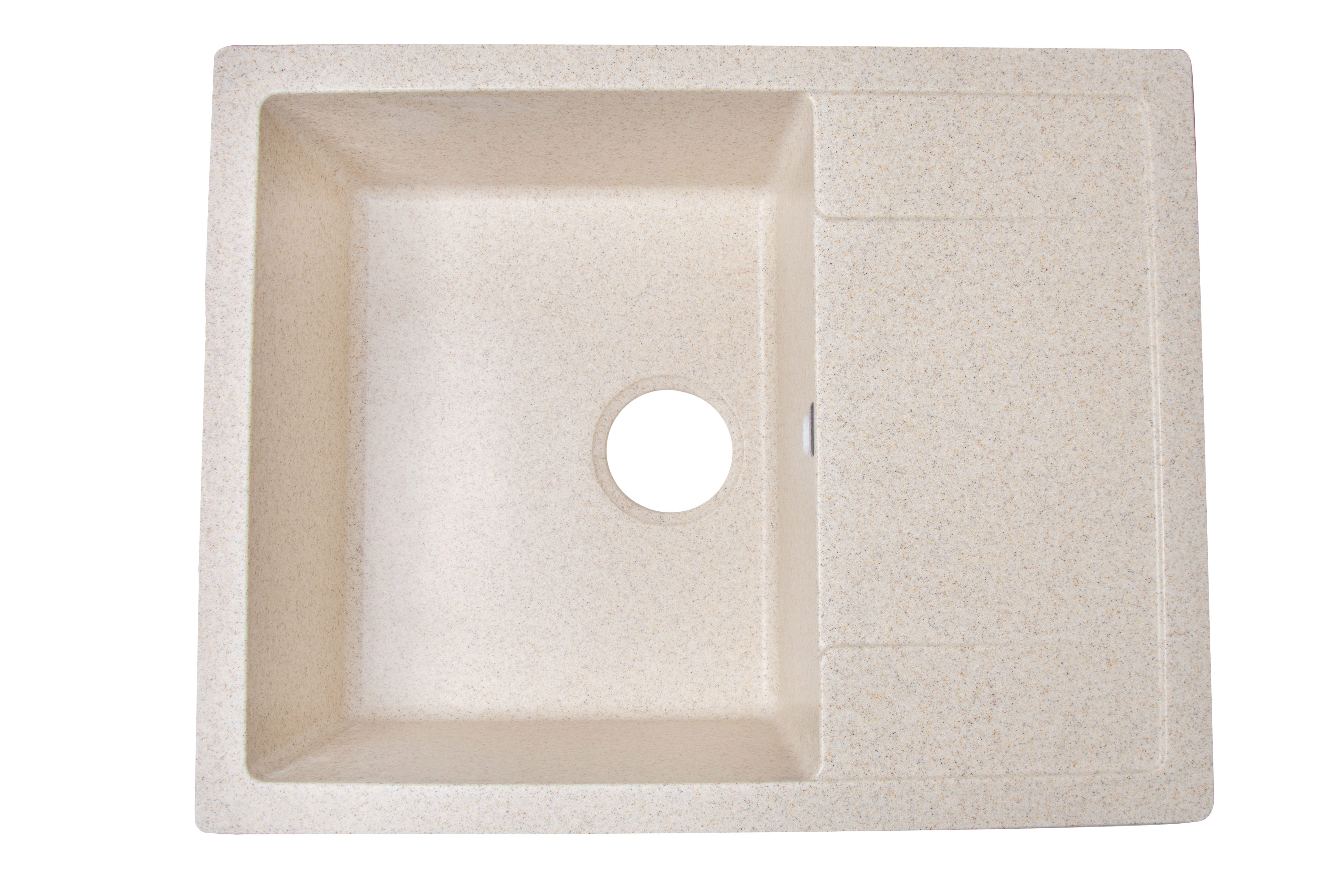 Изображение товара Мойка для кухни врезная с крылом Dr.Gans Техно 65x51 см из мрамора