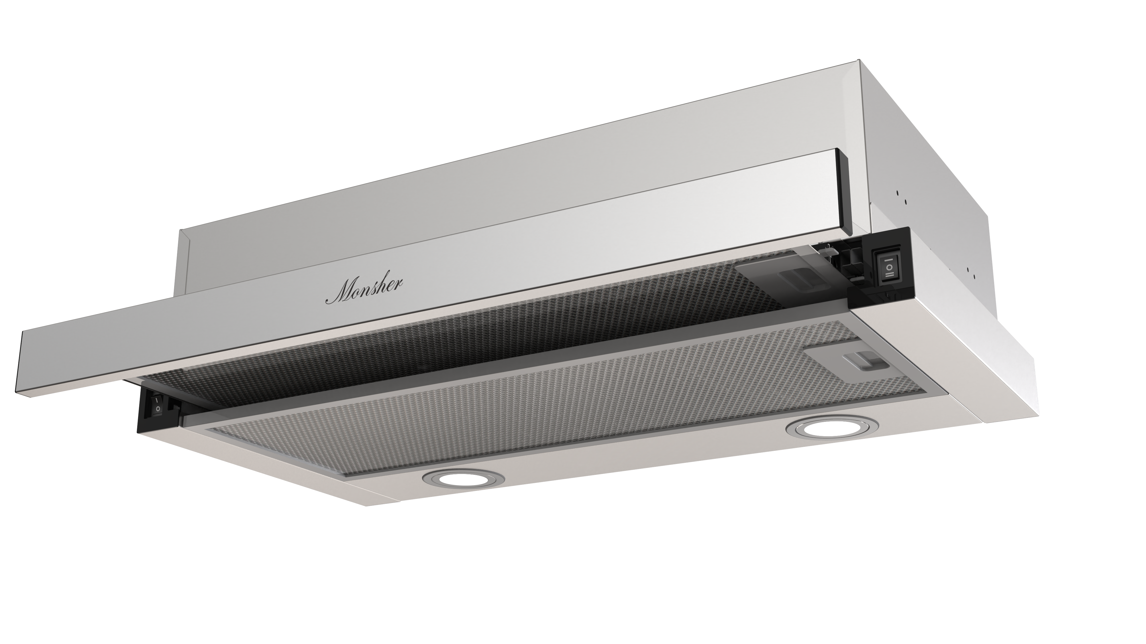 Изображение товара Встраиваемая вытяжка Monsher Laura 60 Acier с механическим управлением