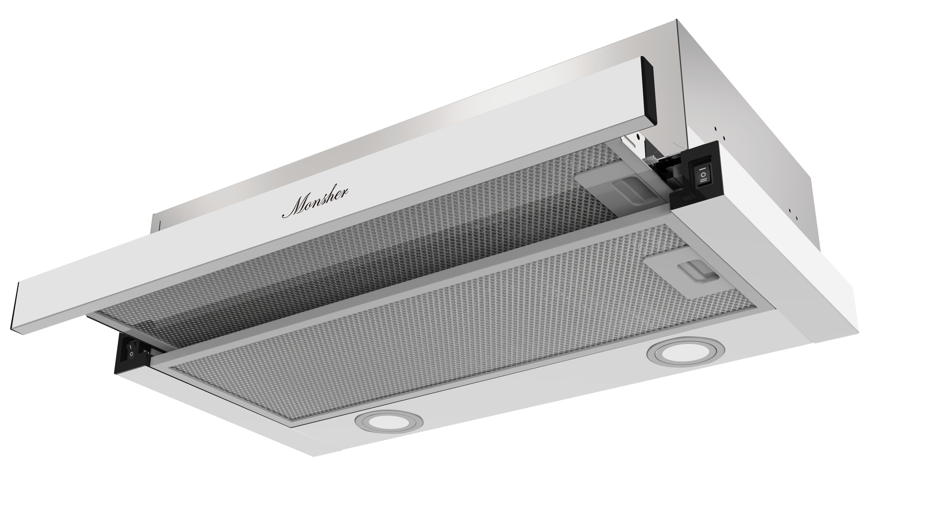 Изображение товара Вытяжка Monsher Laura 60 Blanc встраиваемая белая 550 м³/ч