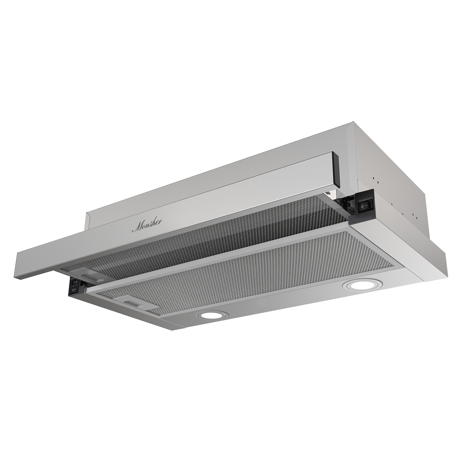 Изображение товара Вытяжка Monsher Loin 60 Acier 59.5 см цвет серый / серебристый