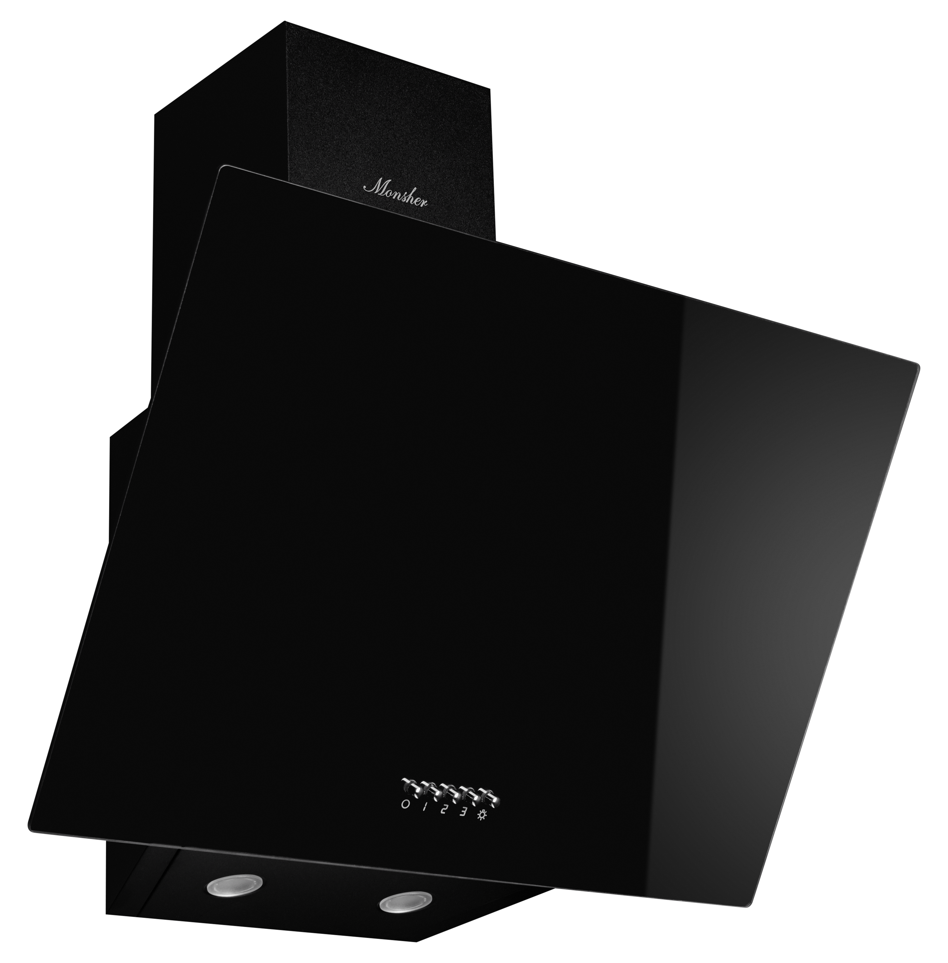 Изображение товара Вытяжка MONSHER ASTRA 50 Noir черная с механическим управлением 1100 м3/ч