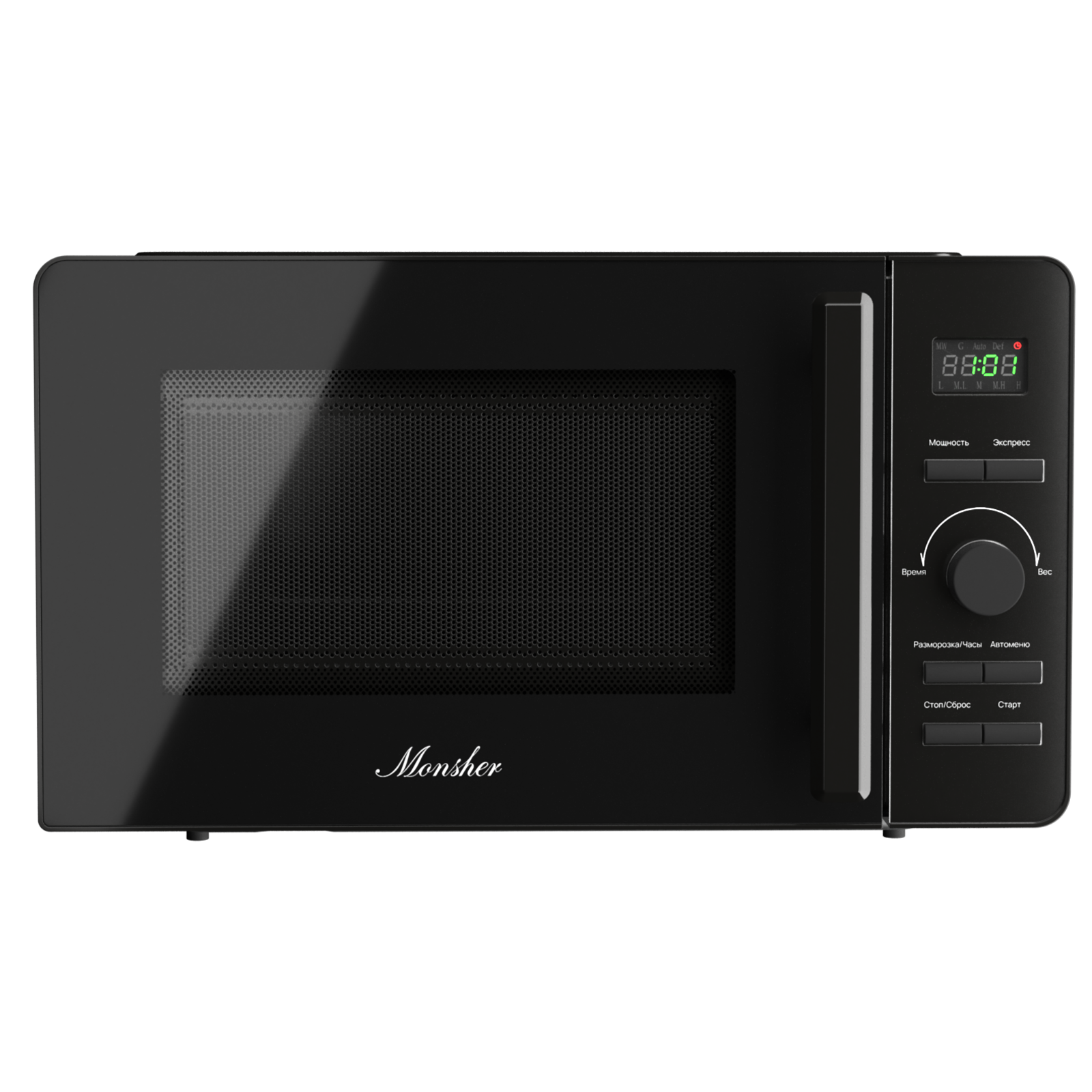 Изображение товара Отдельностоящая микроволновая печь Monsher MTW 205 Noir 20 л