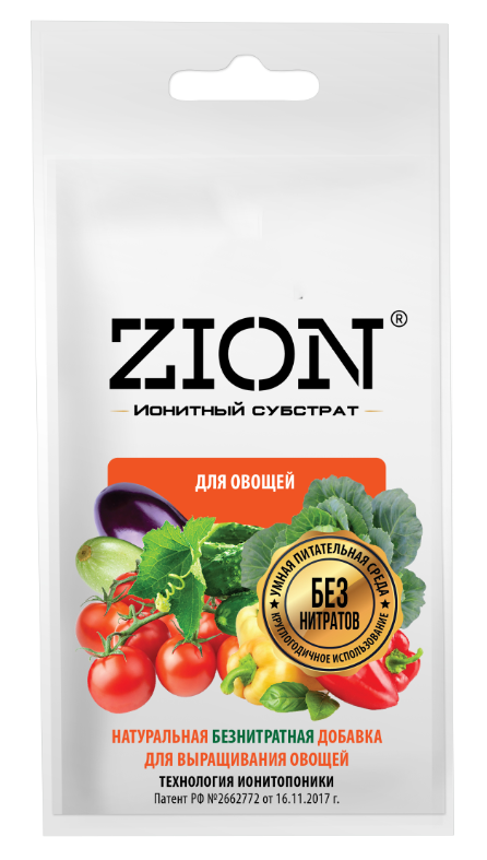 Изображение товара Субстрат Zion ионный для овощей 30г