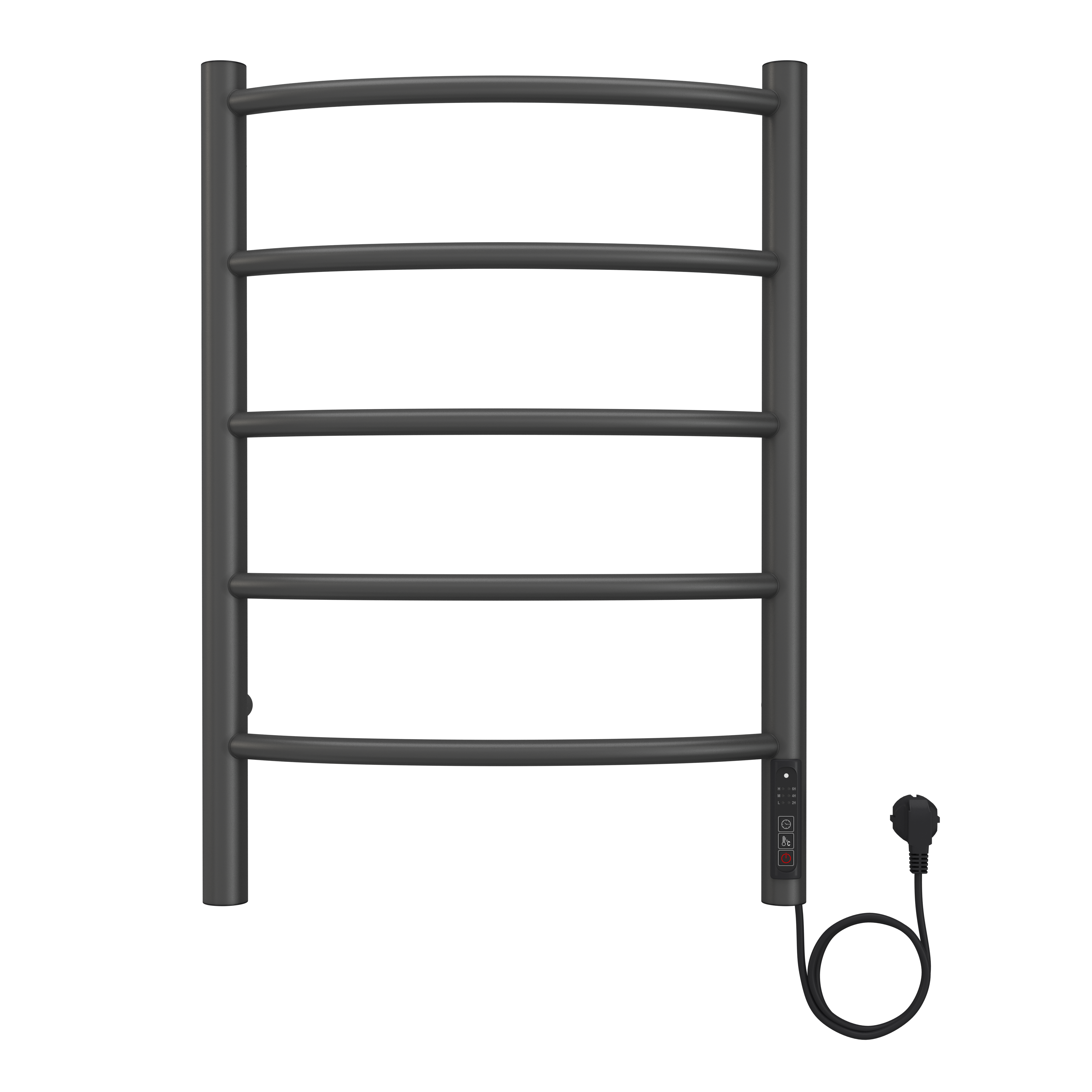 Изображение товара Электрический полотенцесушитель Вармо Сатурн П5 400x600 мм 120 Вт графит