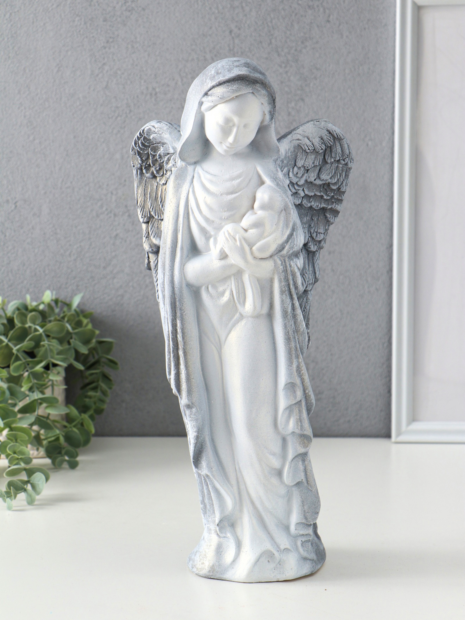 Изображение товара Декоративный предмет Хорошие сувениры Ангелина с младенцем антик