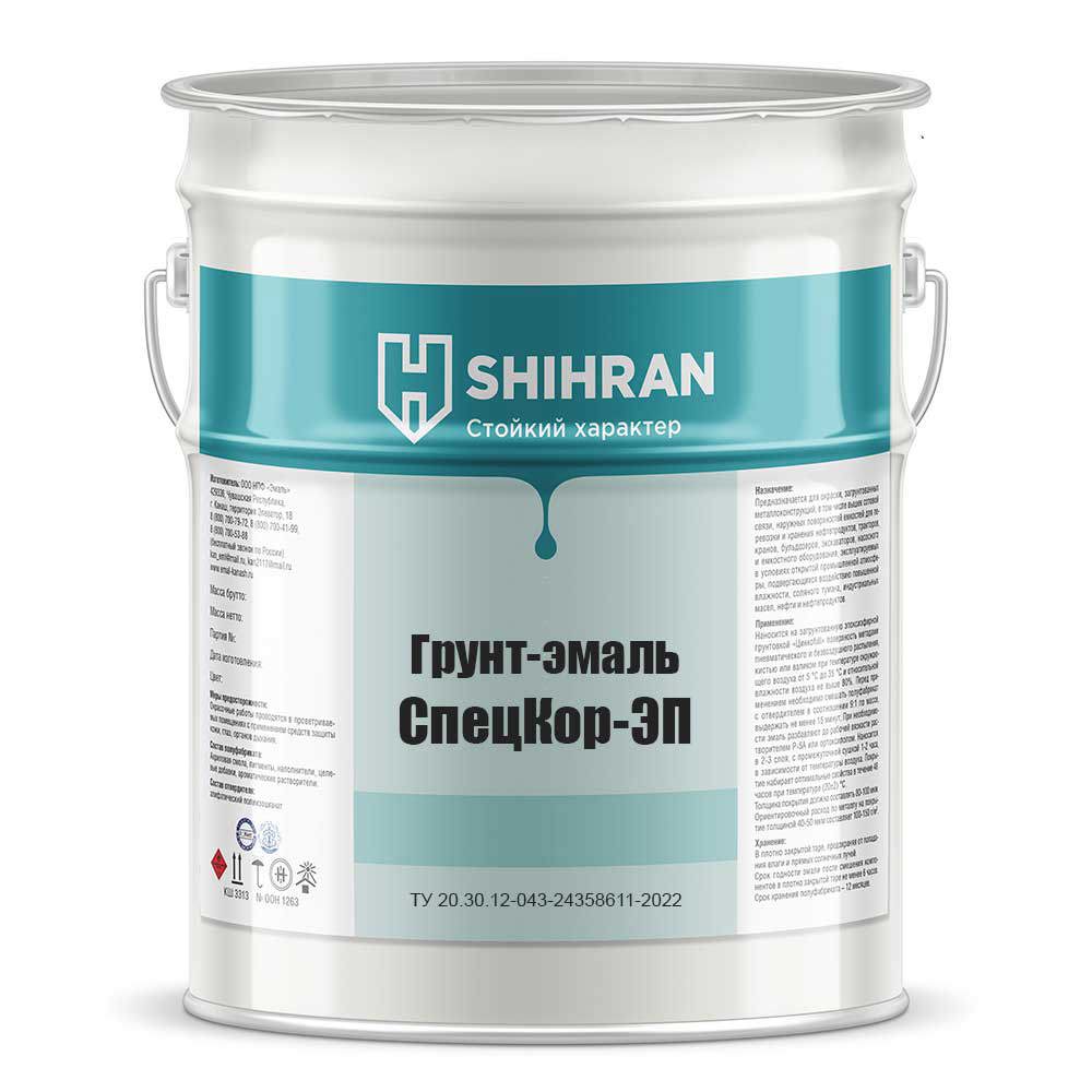 Изображение товара Грунт-эмаль эпоксидная Shihran СпецКор ЭП красная 10л - антикоррозийная защита