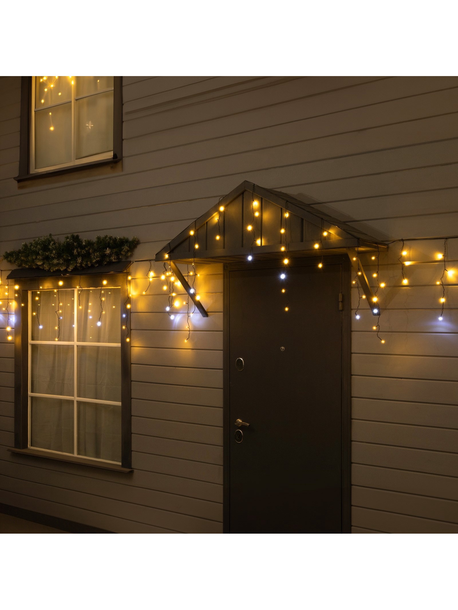 Изображение товара Электрогирлянда Бахрома Luazon Lighting 6м 120 ламп теплый белый IP65