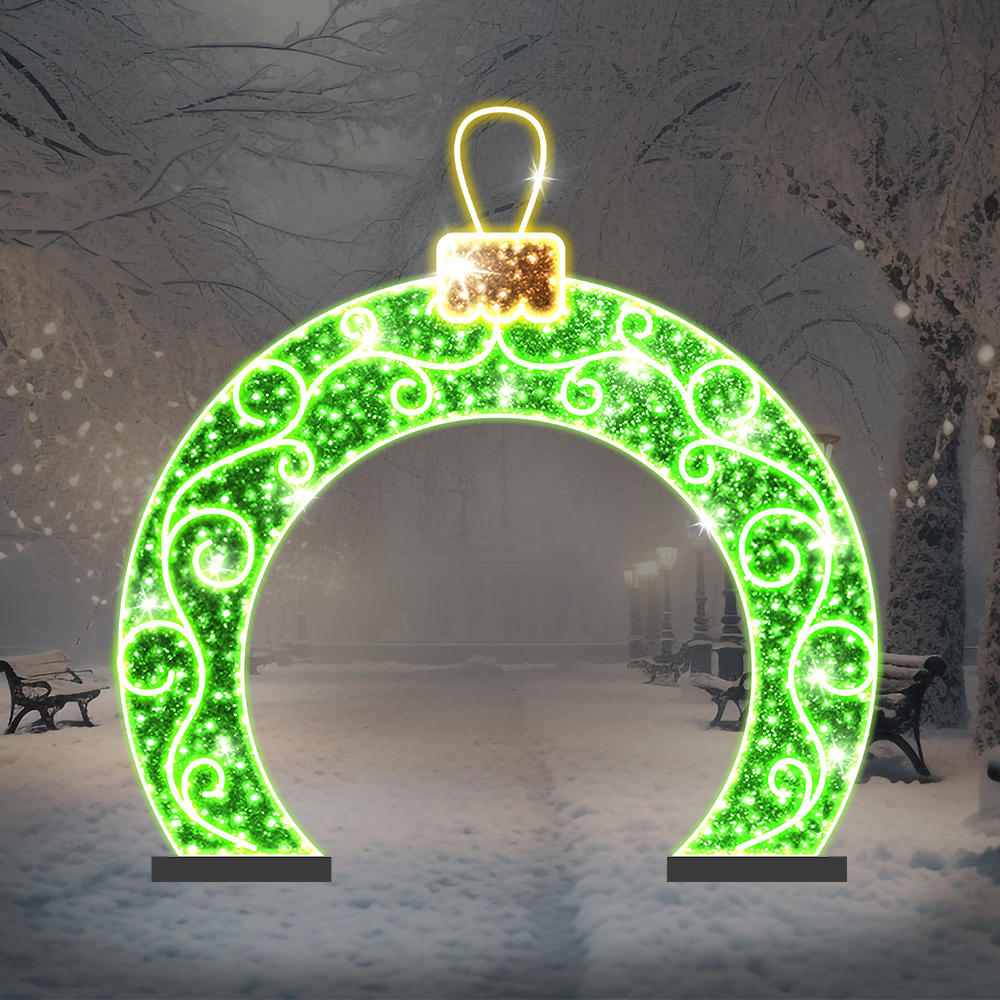 Изображение товара Электрическая светящаяся фигура Эйджи 365328 Новогодняя арка фотозона 300x300 см разноцветный