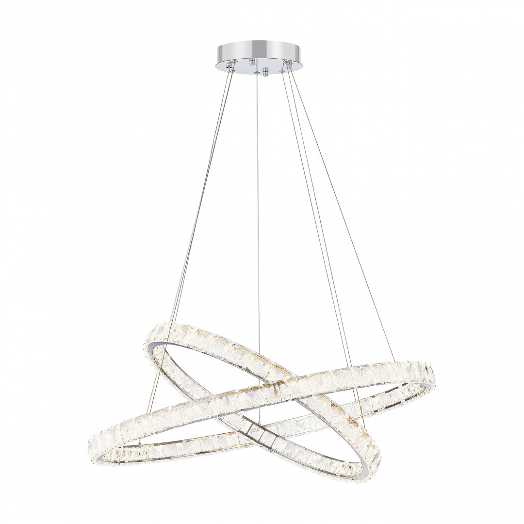 Изображение товара Светильник подвесной светодиодный Arte Milano Am-venezia 311311/d800-d600 ni 57 м² нейтральный белый свет цвет никель