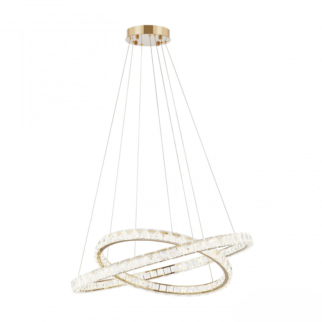 Изображение товара Светильник подвесной светодиодный Arte Milano Am-venezia 311311/d800-d600 gd 57 м² нейтральный белый свет цвет золото