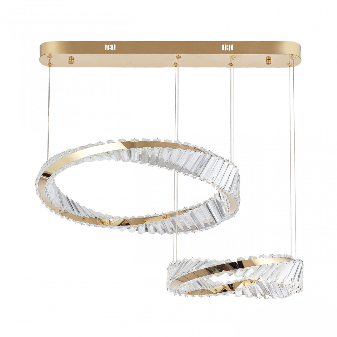 Изображение товара Светильник подвесной светодиодный Arte Milano Am-venezia 318311/d600-d400 gd 35 м² нейтральный белый свет цвет золото