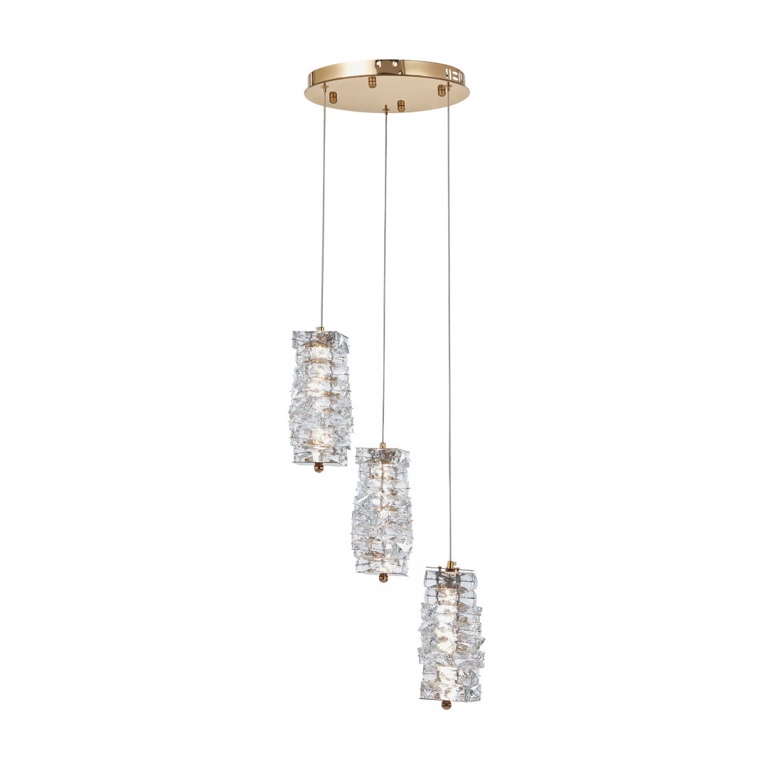 Изображение товара Светильник подвесной светодиодный Arte Milano Am-venezia 319011/d300/3 gd 3 м² нейтральный белый свет цвет золото