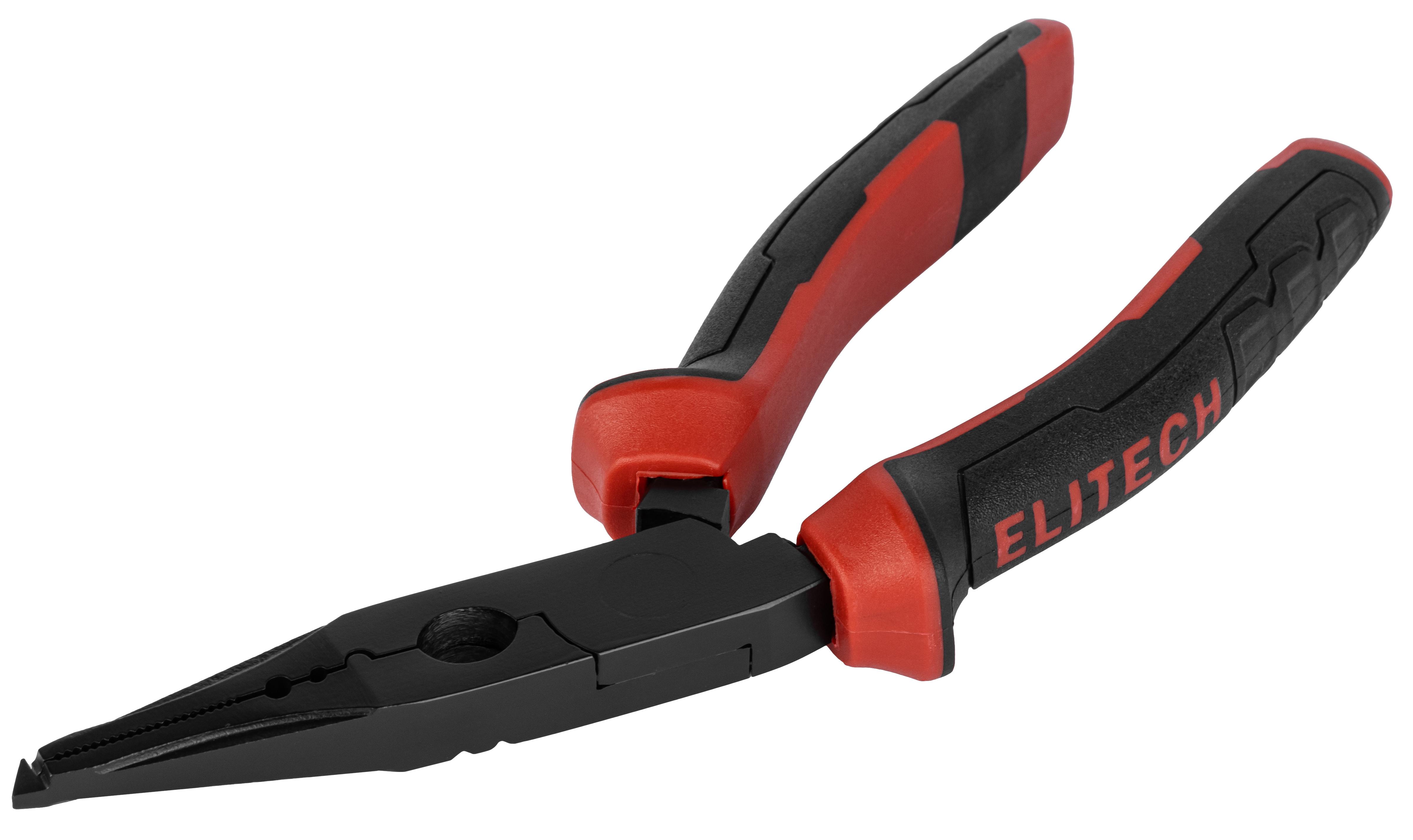 Изображение товара Плоскогубцы изогнутые Elitech 110102 160 мм для слесарных работ