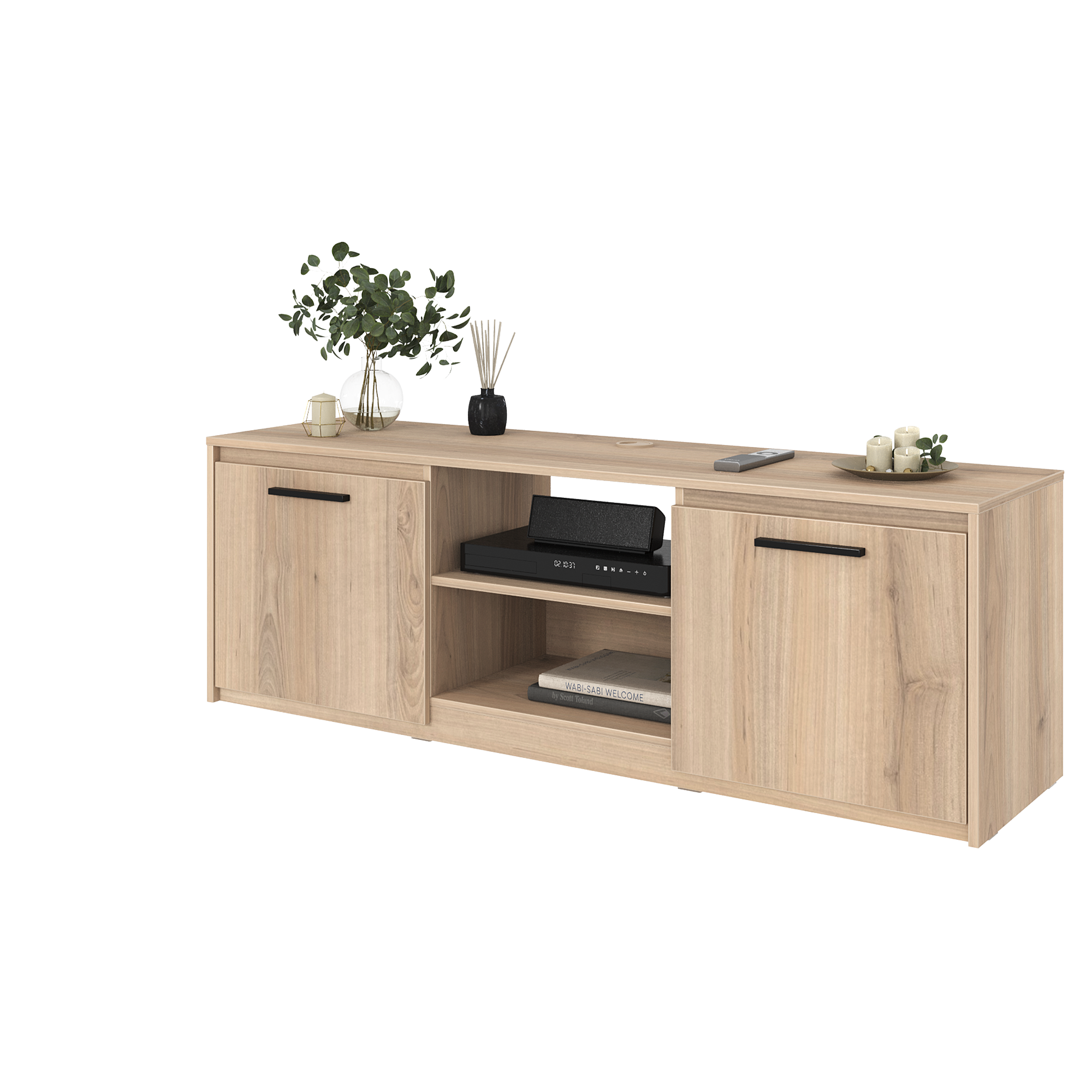 Изображение товара Тумба под телевизор Лион 150х50 см из ЛДСП цвет дуб комано