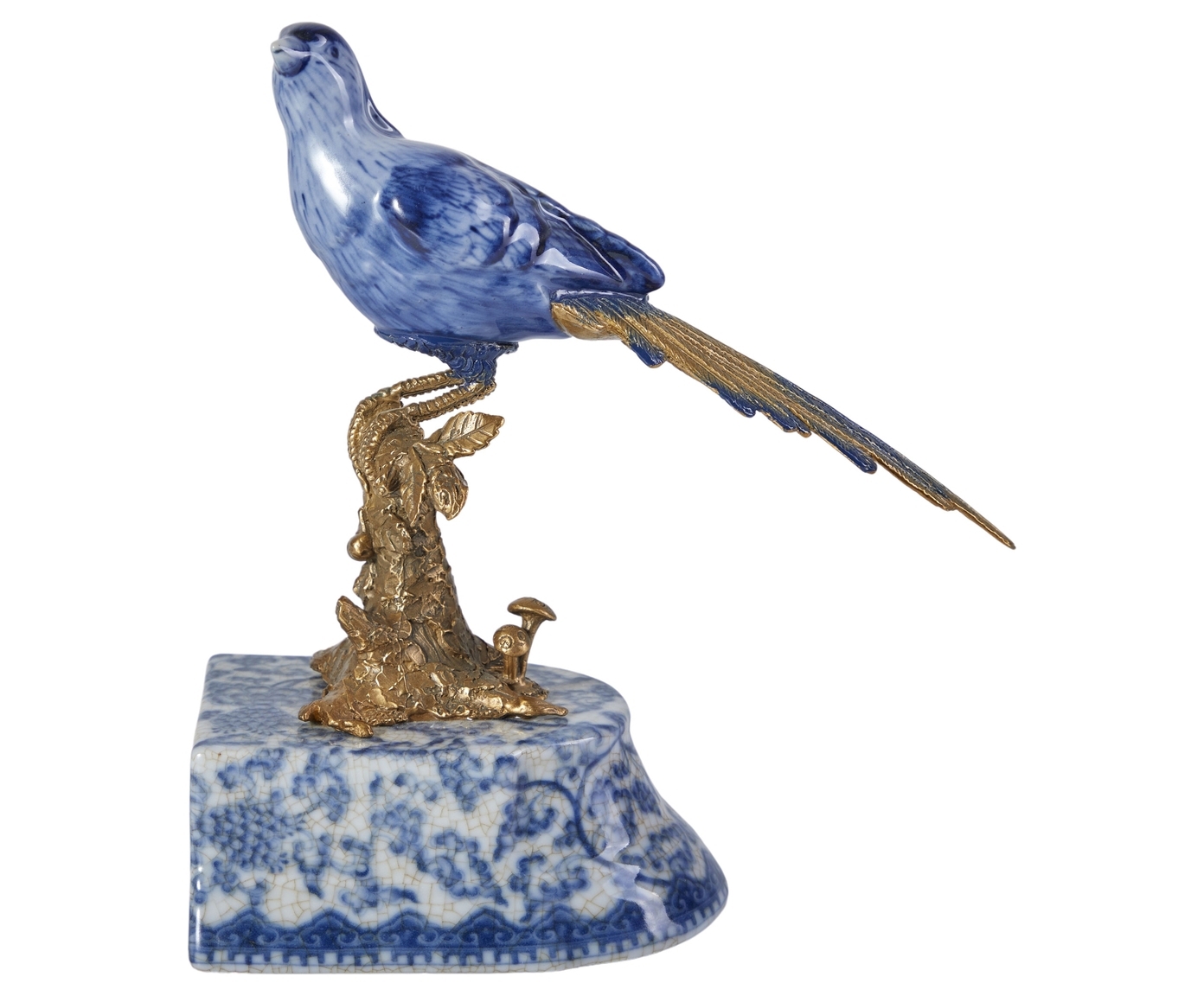 Изображение товара Держатель для книги Гласар Птица фарфор цвет синий/белый