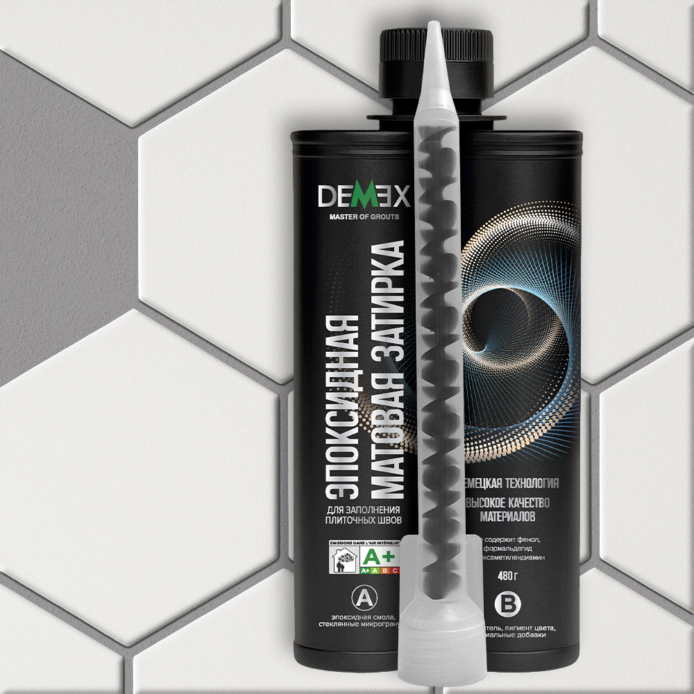 Изображение товара Эпоксидная затирка Demex 311 для швов плитки 400 г серый гранит