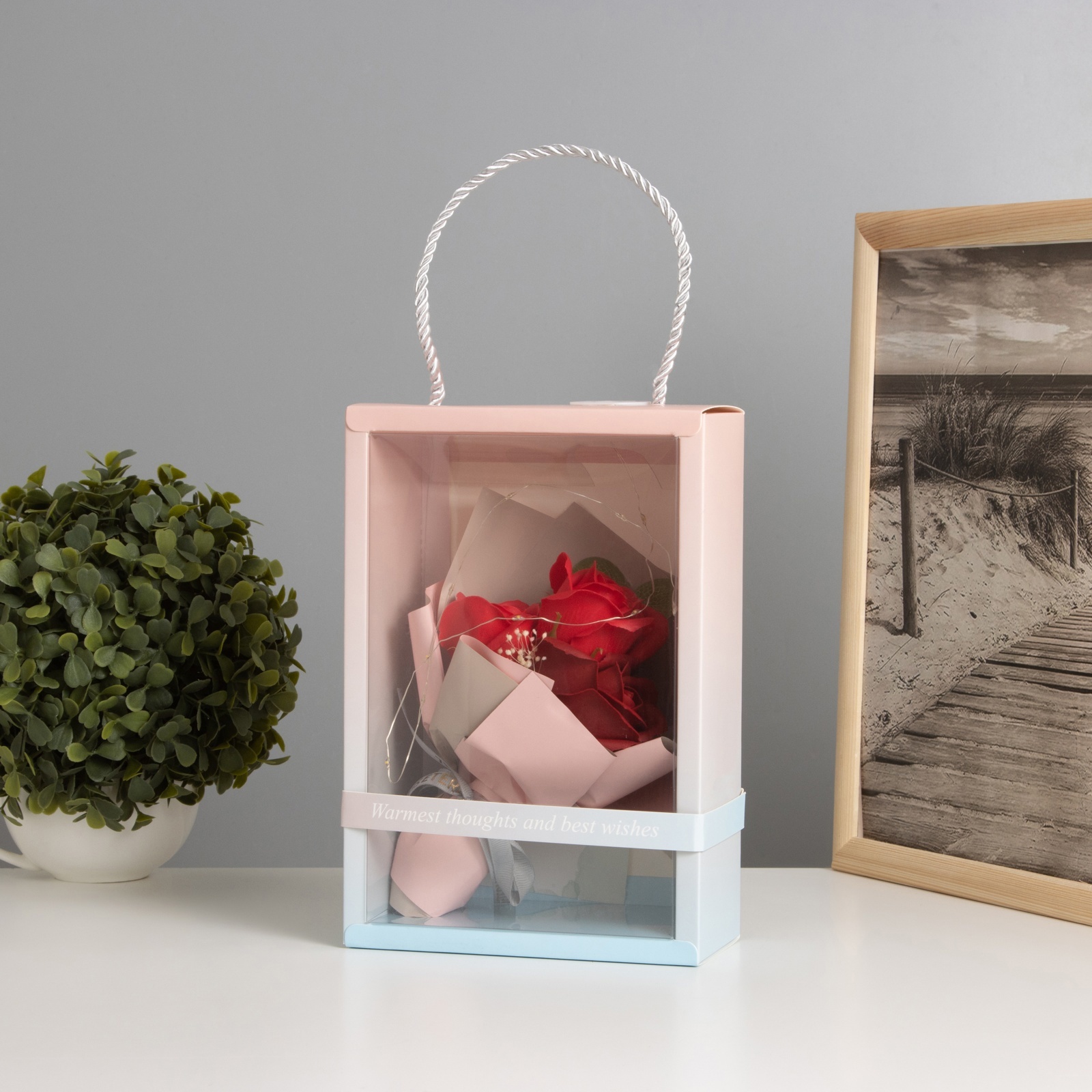 Изображение товара Декоративный предмет Risalux Букет роз» красный LED 3хAG