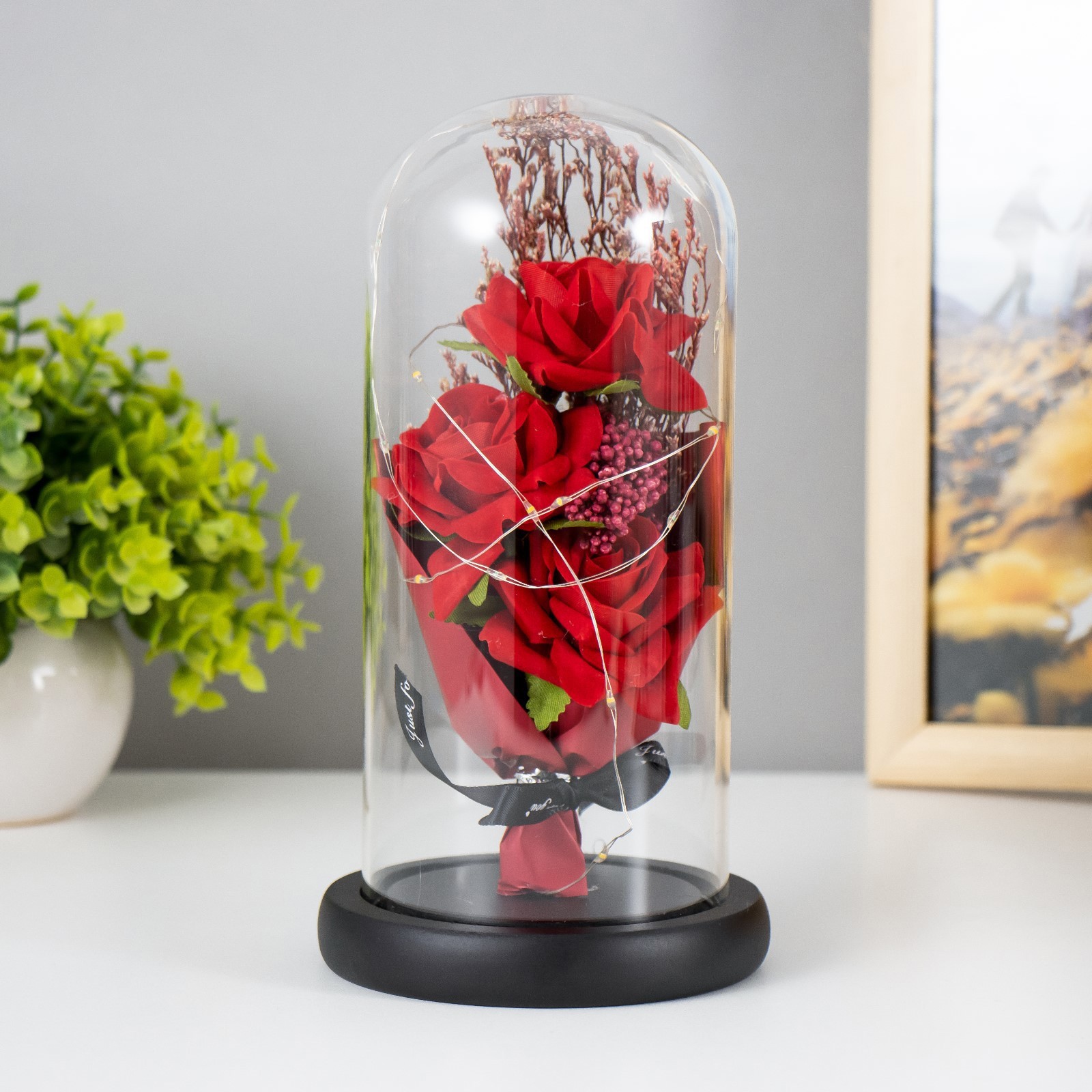 Изображение товара Декоративный предмет Risalux Букет из роз LED от батареек 3хААА 11х