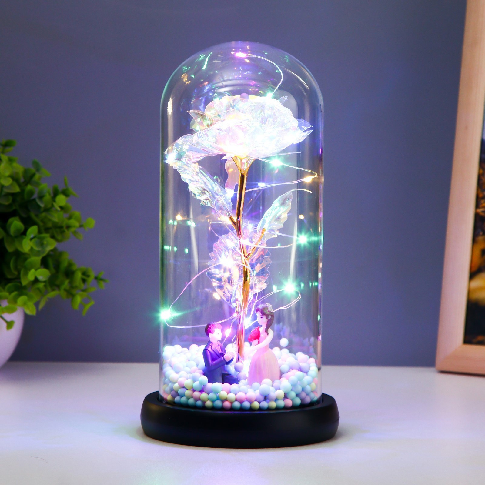 Изображение товара Декоративный предмет Risalux Влюбленная пара LED от батареек 3хААА 11х