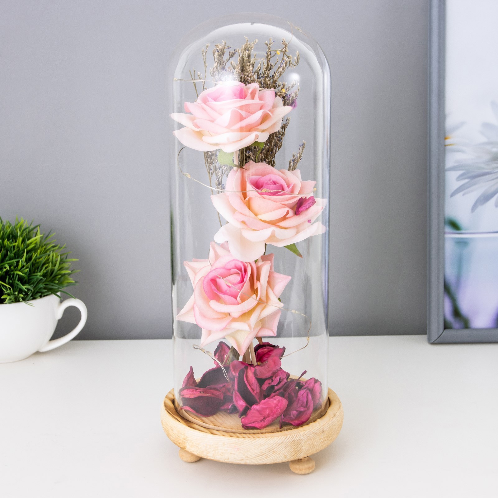 Изображение товара Декоративный предмет Risalux Три розы! LED 3AAA 12х Изображение товара Декоративный предмет Risalux Три розы! LED 3AAA 12х