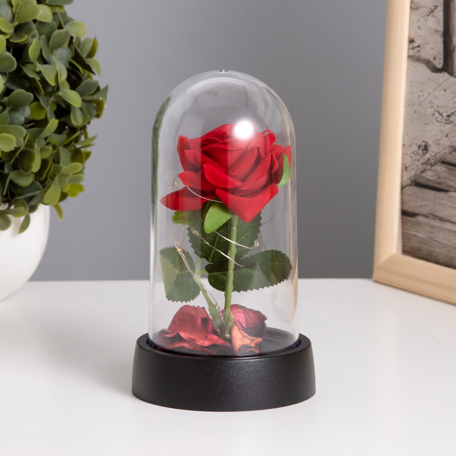 Изображение товара Декоративный предмет Risalux Красная роза» LED 3хAG