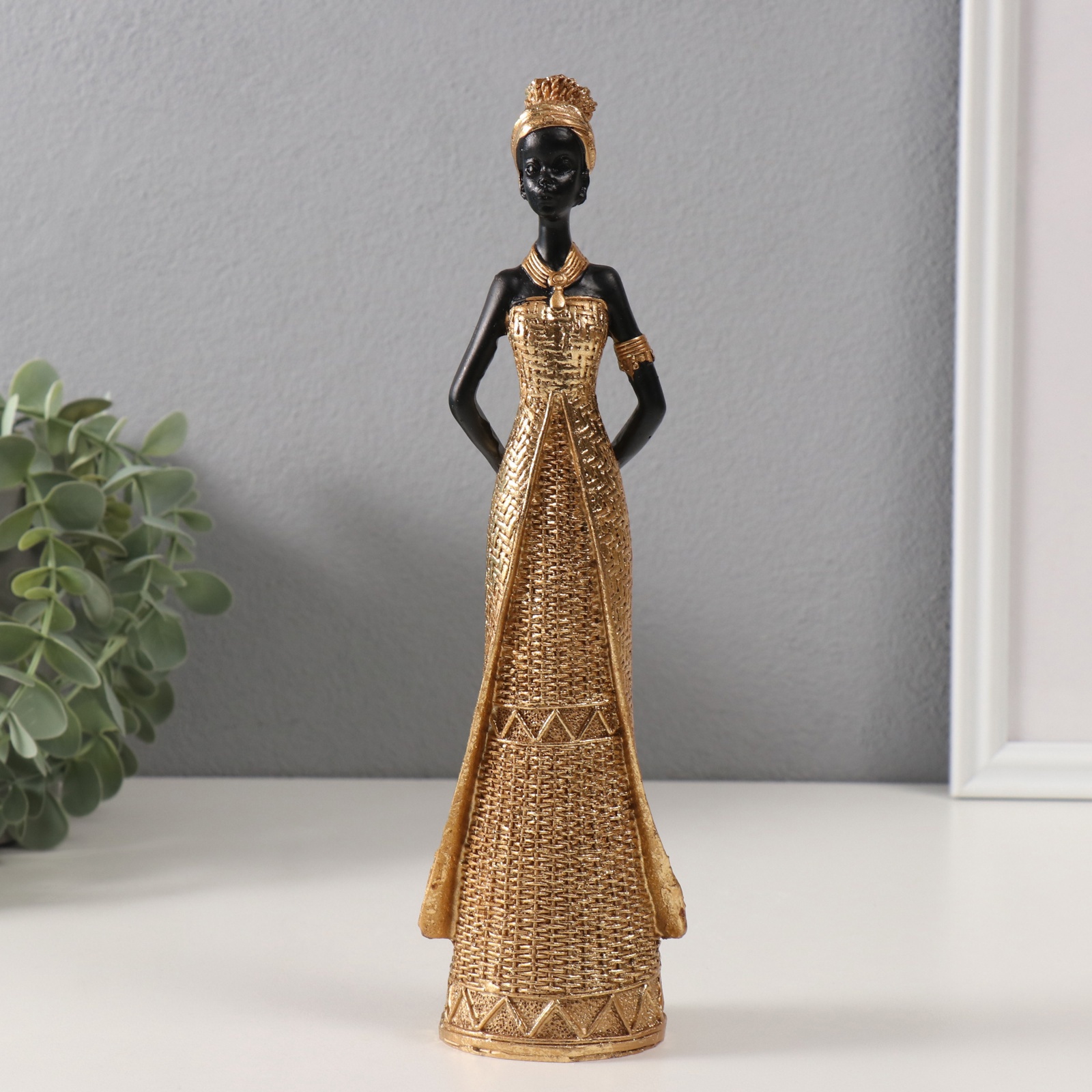 Изображение товара Декоративный предмет Сима-ленд Африканка в плетёном платье
