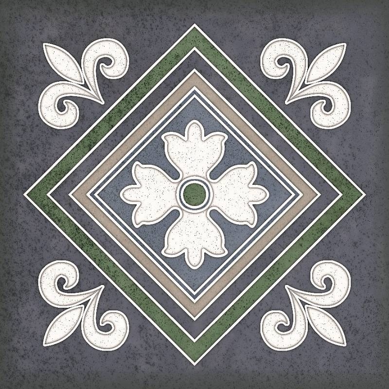 Изображение товара Керамическая плитка Kerlife 1443 15x15см цвет белый, синий