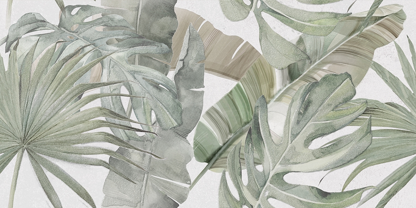 Изображение товара Настенная плитка Azori Fortezza 31.5x63 см с рисунком растений