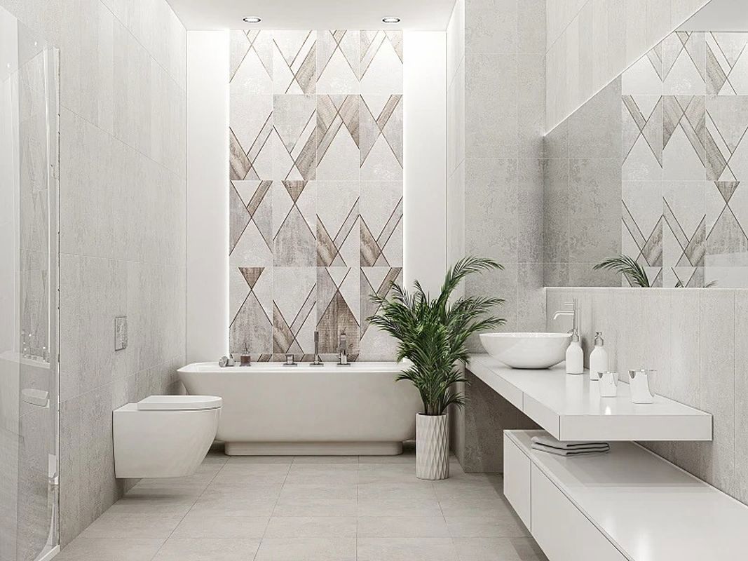 Изображение товара Керамическая плитка Azori 63x31.5см коричневая для стен в ванной