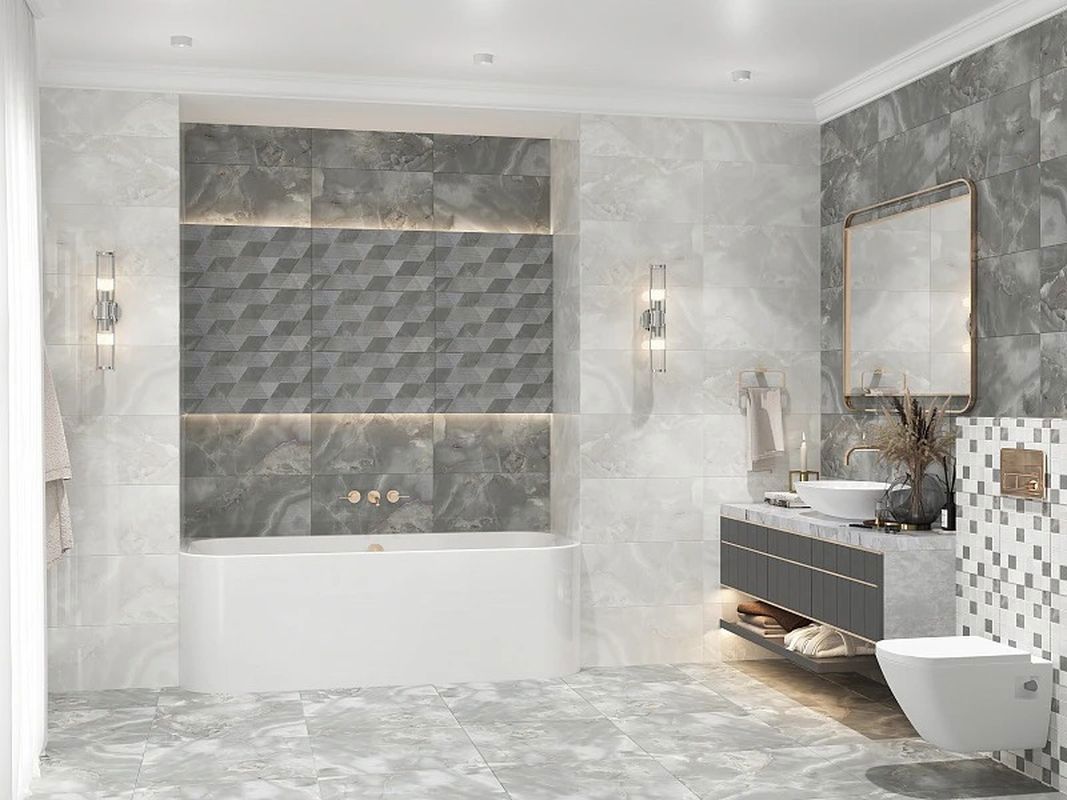 Изображение товара Плитка AZORI OPALE LIGHT Настенная 63×31.5 см Бежевый глянец