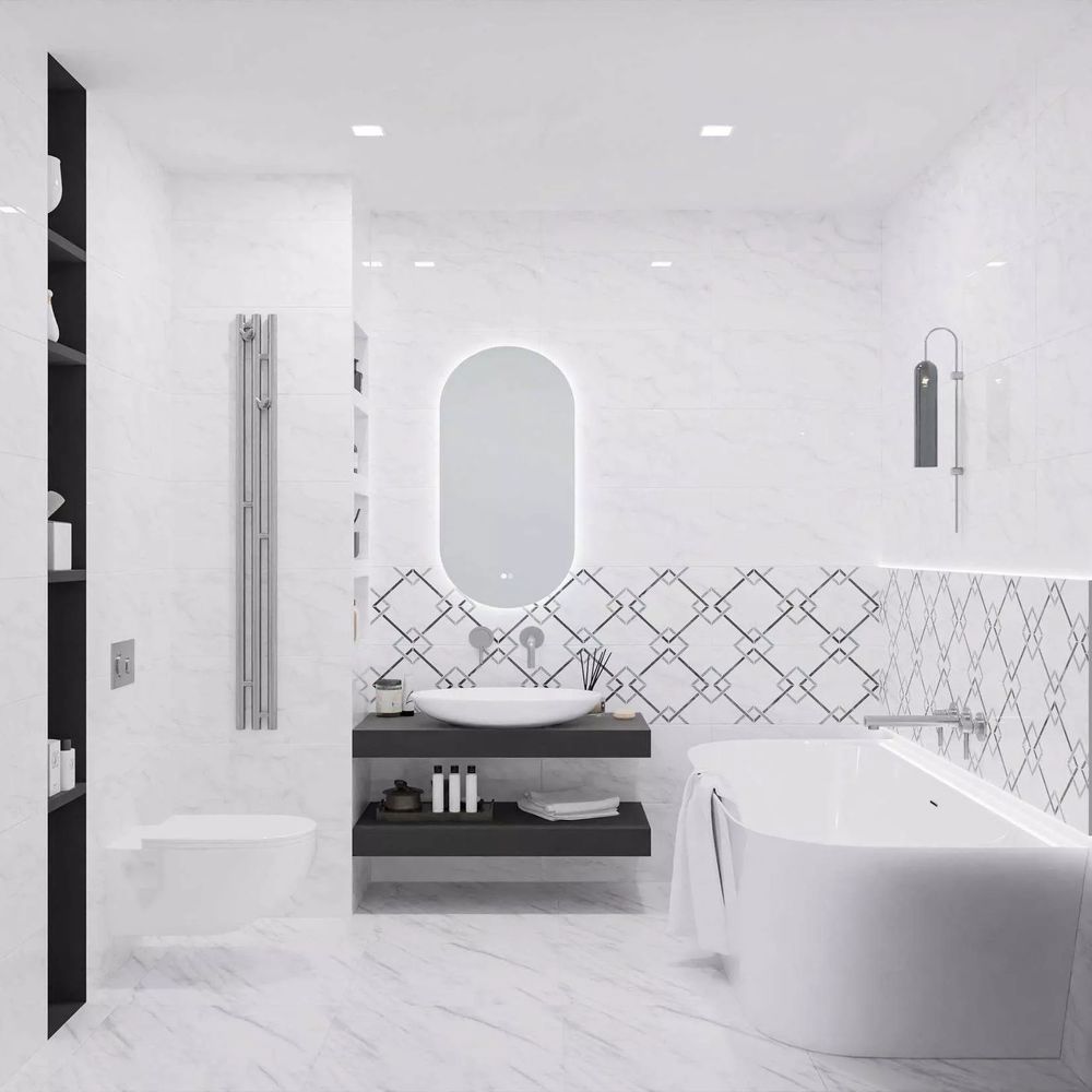 Изображение товара Керамическая плитка Azori 00-00109728 63x31.5см цвет белый