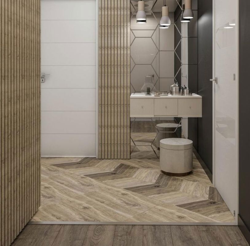 Изображение товара Керамогранит Керамин Ноттингем 60x30см под дерево, коричневый, морозостойкий