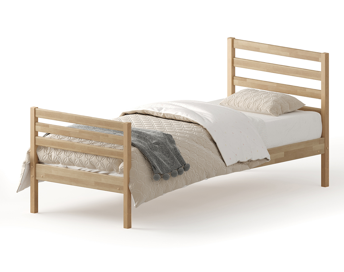 Изображение товара Кровать Домаклево Лето с анатомическим основанием 80x200 см