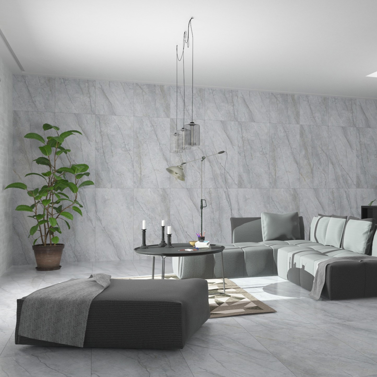 Изображение товара Керамогранит Kerlife Lazio GREY 60x120 матовый для пола и стен