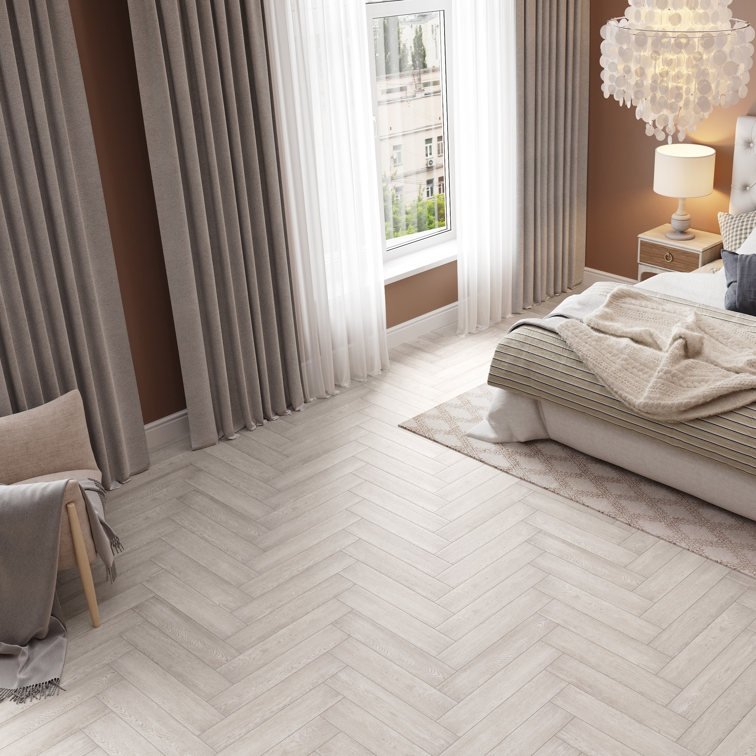 Изображение товара ПВХ плитка Norland Авалонис 43 класс влагостойкая для пола 2.23 м2