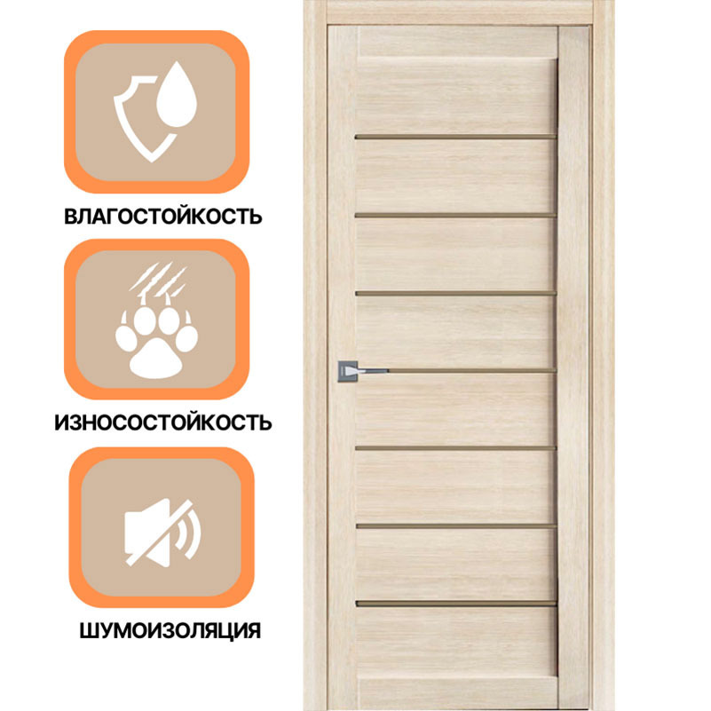 Изображение товара Дверь межкомнатная Uberture Модерн 10005, 200x70 см, лиственница