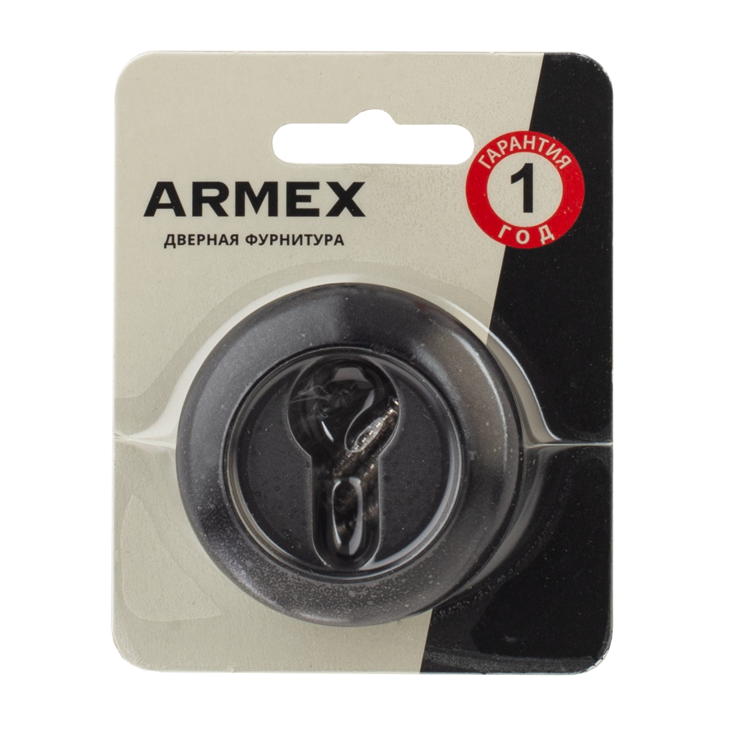Накладка на цилиндр Armex DP-C-14 11.5x53.5 мм цвет черный матовый 2 шт. - 2