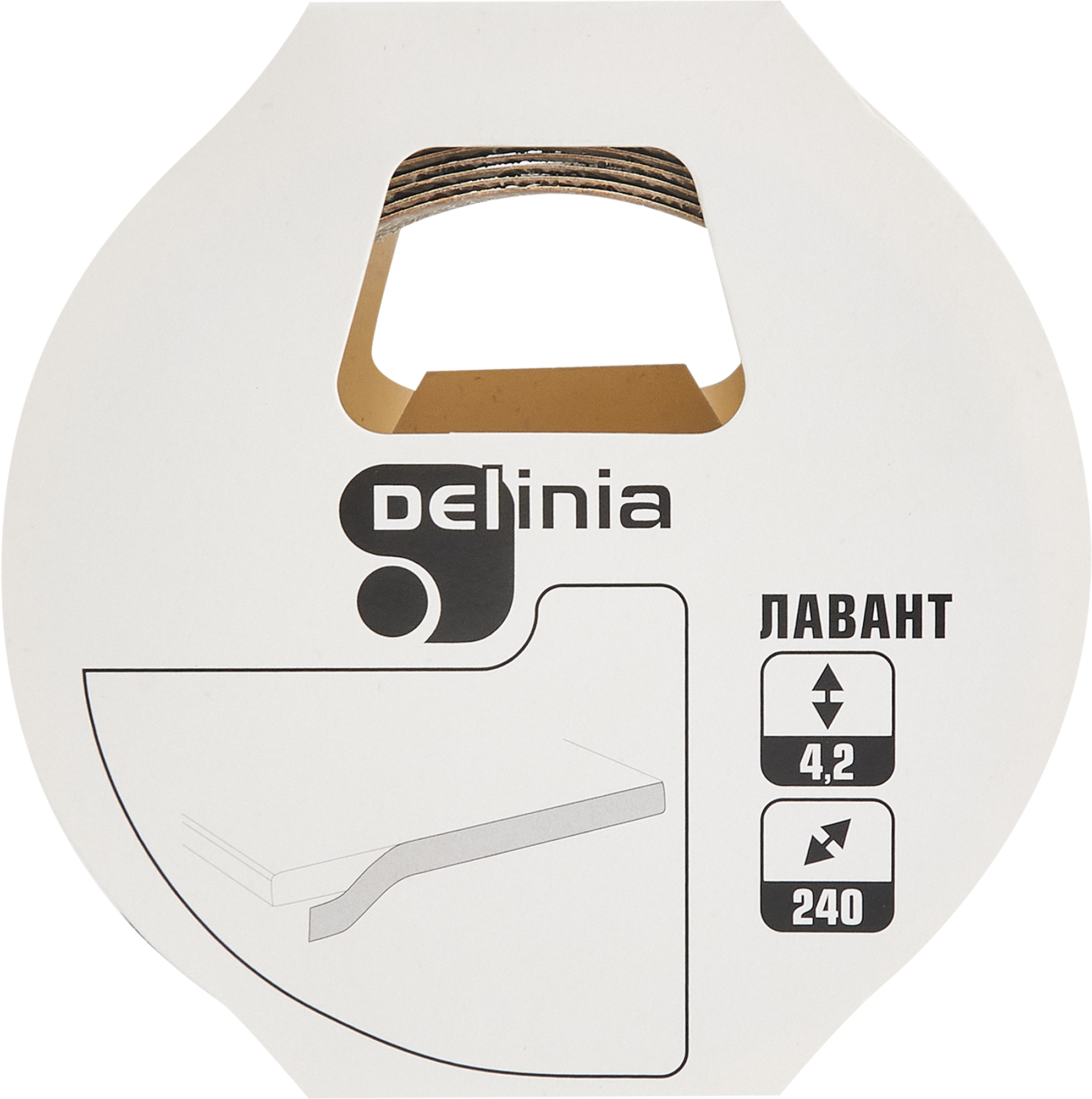 Кромка с клеем для столешницы Delinia серия Лавант 240x4.2 см - 4