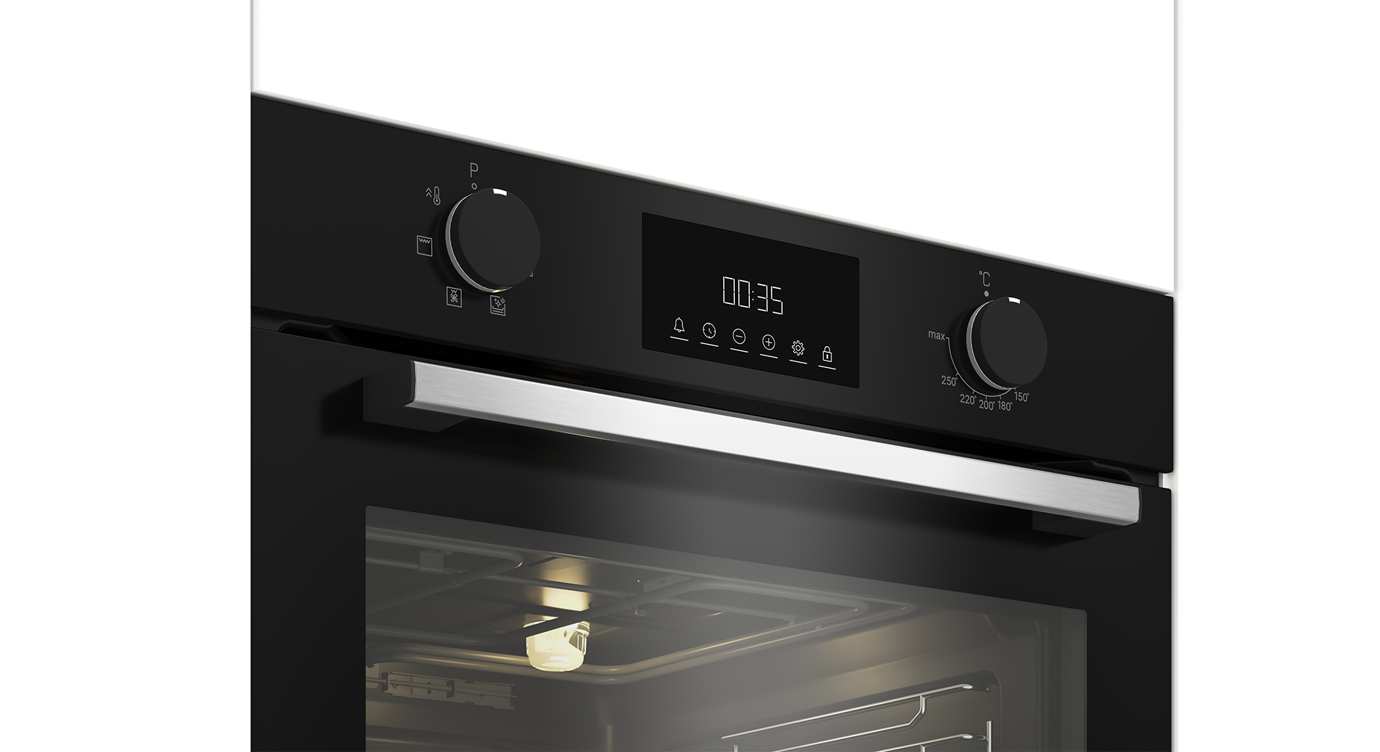 Электрический духовой шкаф Indesit IFE 3644 BL 59.4x59.5 см конвекция цвет черный - 3