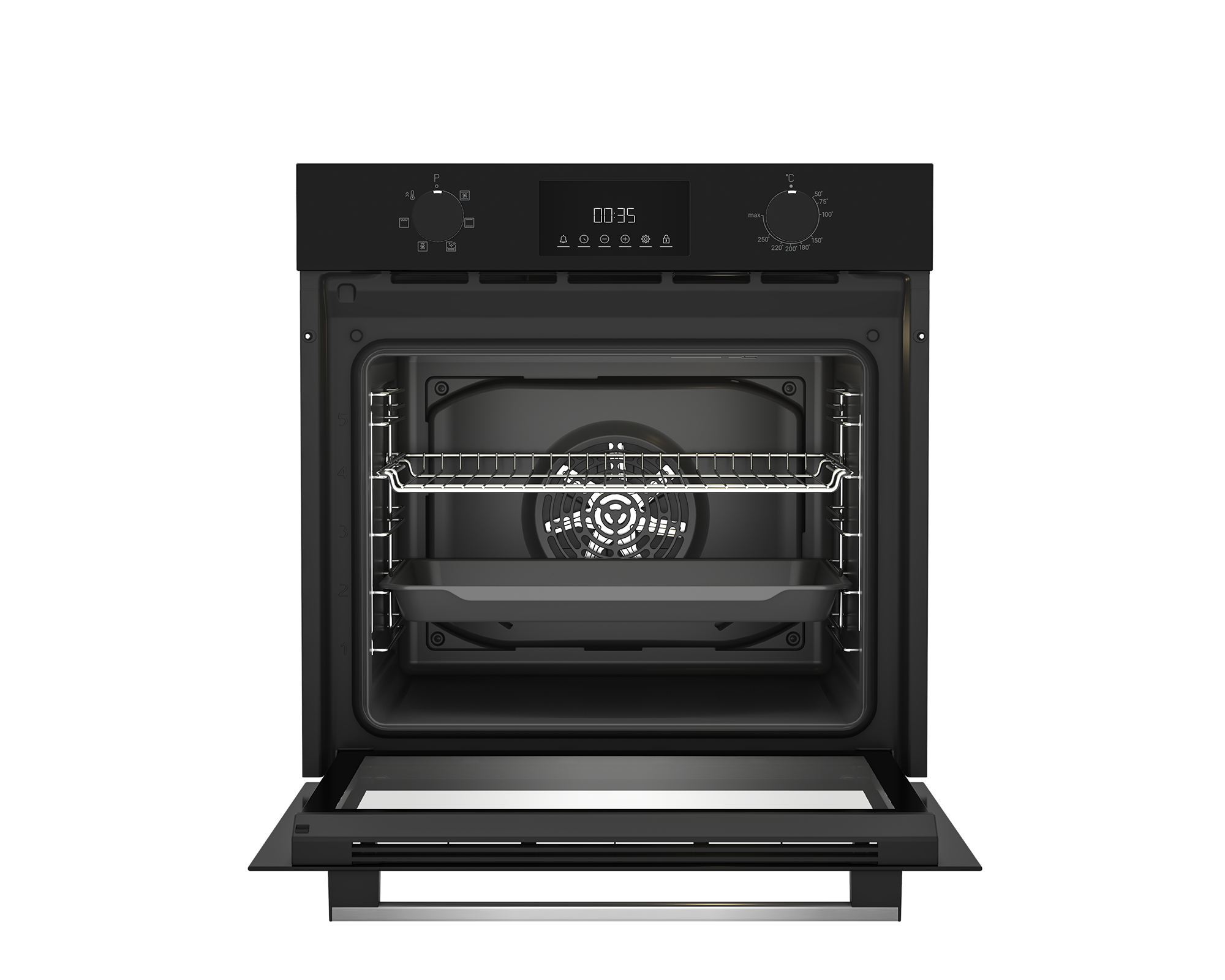 Электрический духовой шкаф Indesit IFE 3644 BL 59.4x59.5 см конвекция цвет черный - 4