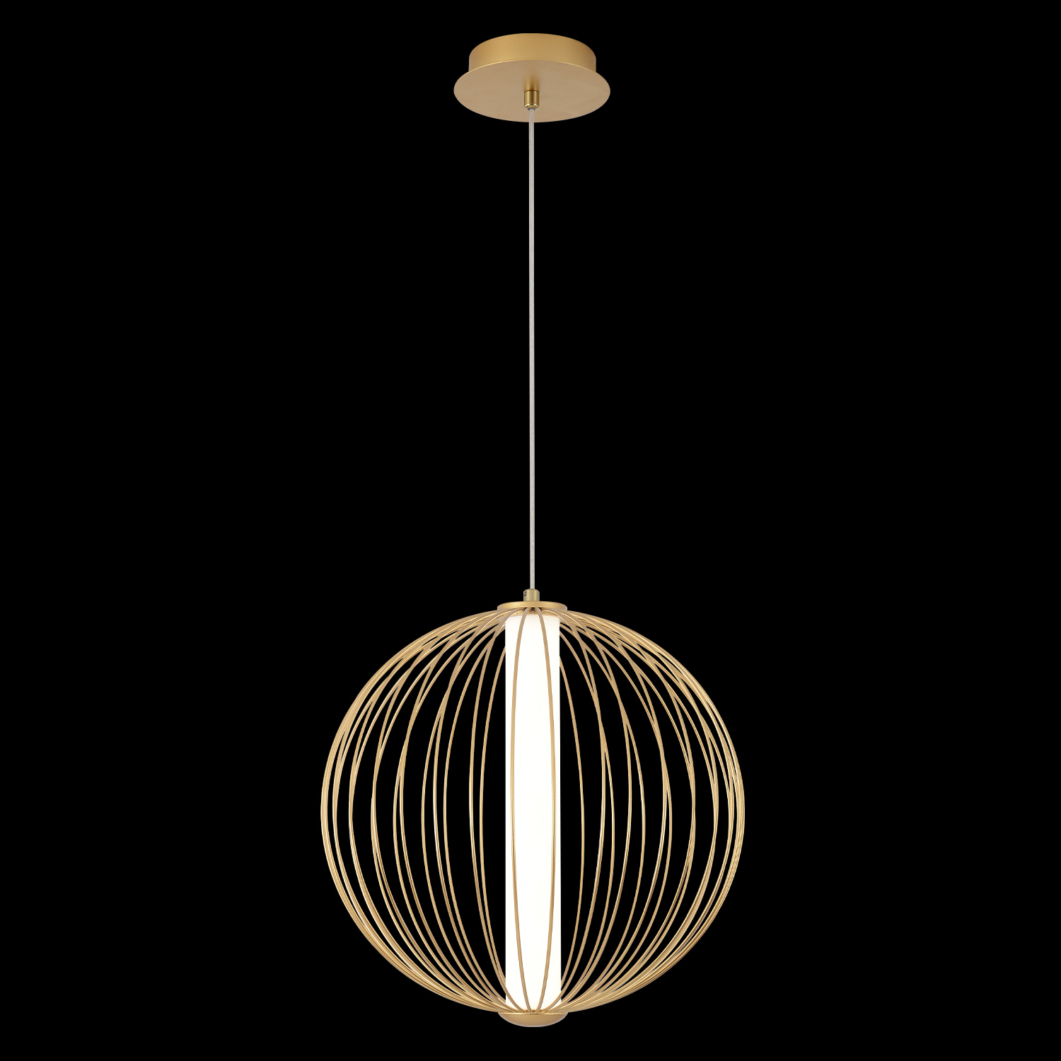 Изображение товара Светильник подвесной светодиодный Crystal lux Sync sp18w led gold 6 м² нейтральный белый свет цвет золото