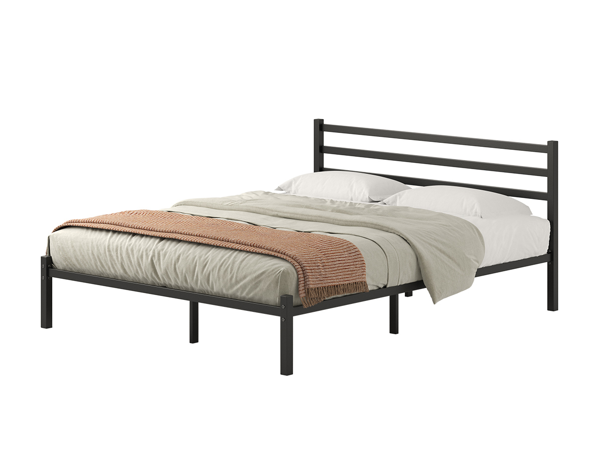 Изображение товара Кровать Домаклево Сталь 160x190 см цвет черный