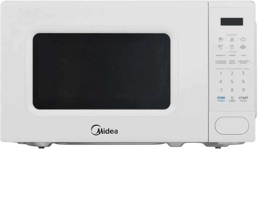 Изображение товара Отдельностоящая микроволновая печь Midea EM720C2PR-W 20 л белая энергия оптимальной мощности