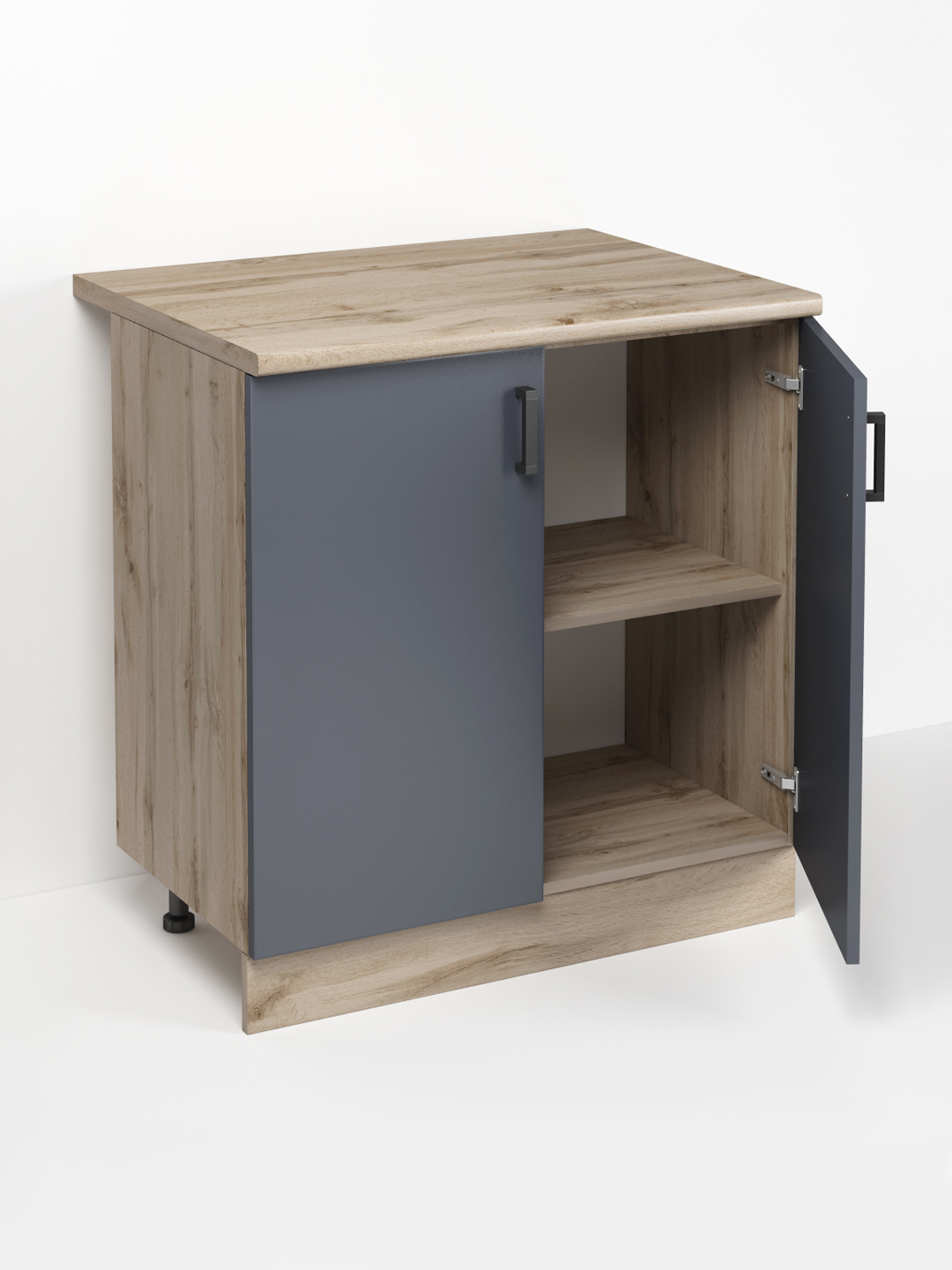 Изображение товара Напольный шкаф REGENT STYLE ДубВотан графит 80x82.6x60 см