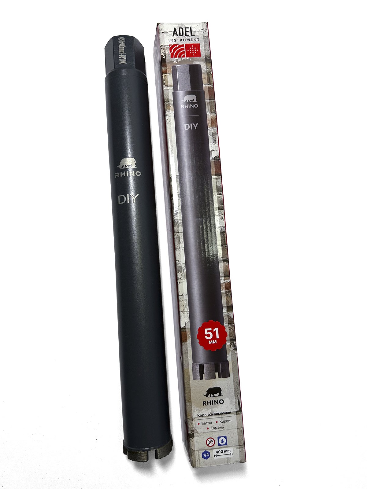 Изображение товара Коронка алмазная по железобетону ADEL INSTRUMENT Rhino AI-1105150201 51x400 мм