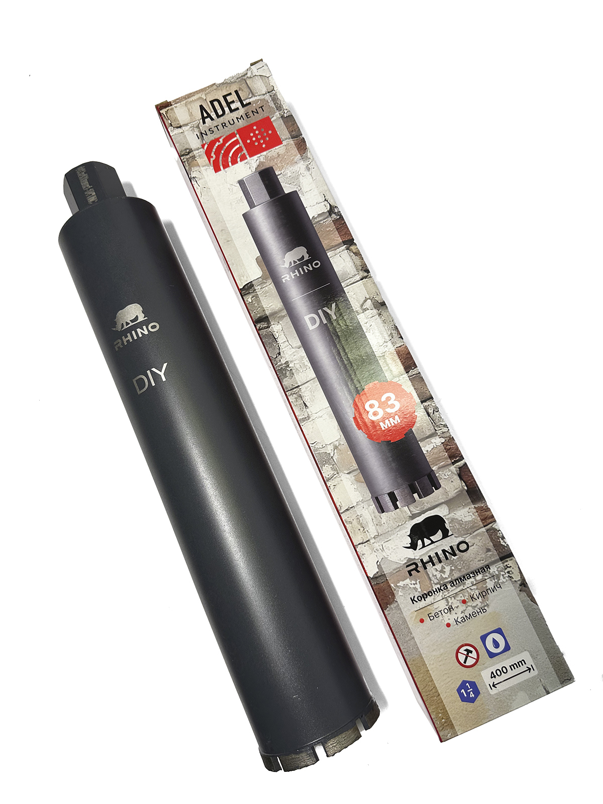 Изображение товара Коронка алмазная по железобетону Adel Instrument Rhino AI-1105210201 83x400 мм