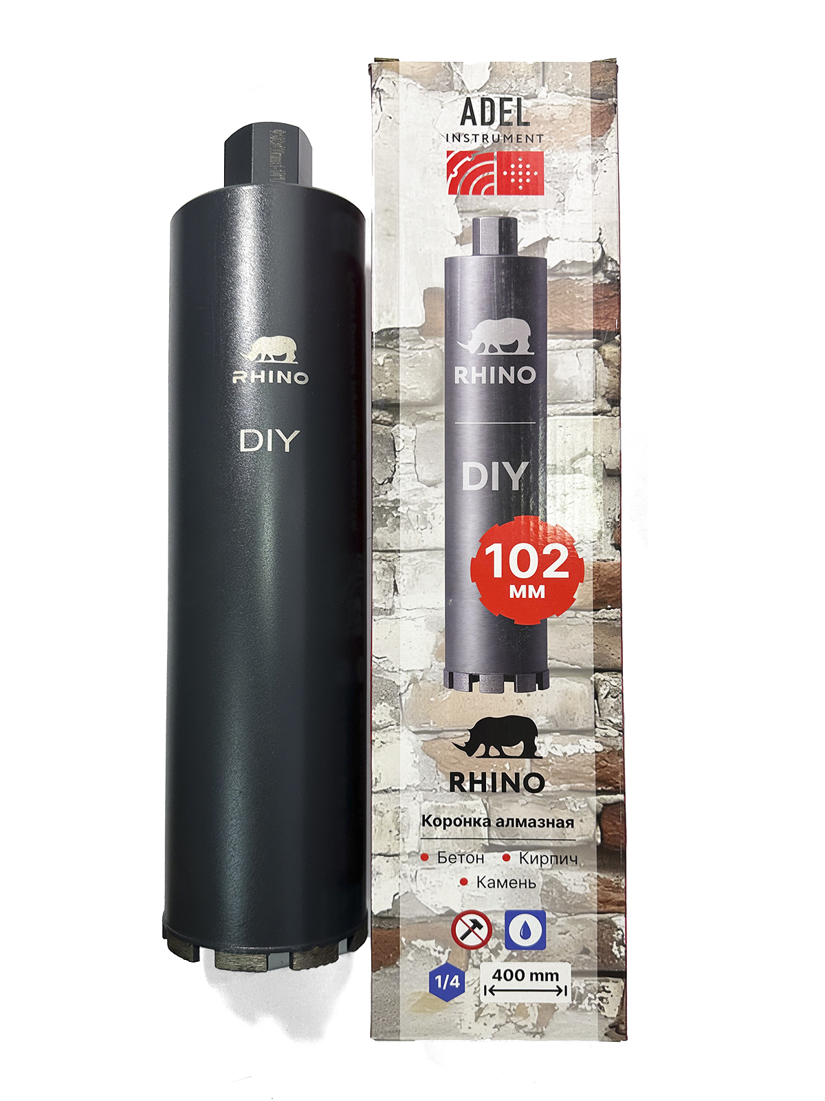 Изображение товара Алмазная коронка Adel Instrument Rhino AI-1105230201 102x400 мм для бетона