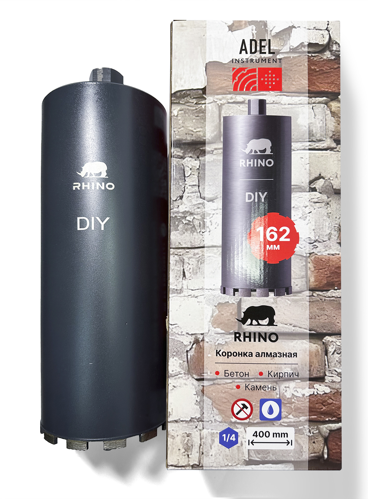 Изображение товара Коронка алмазная по железобетону Adel Instrument Rhino AI-1105320201 162x400 мм