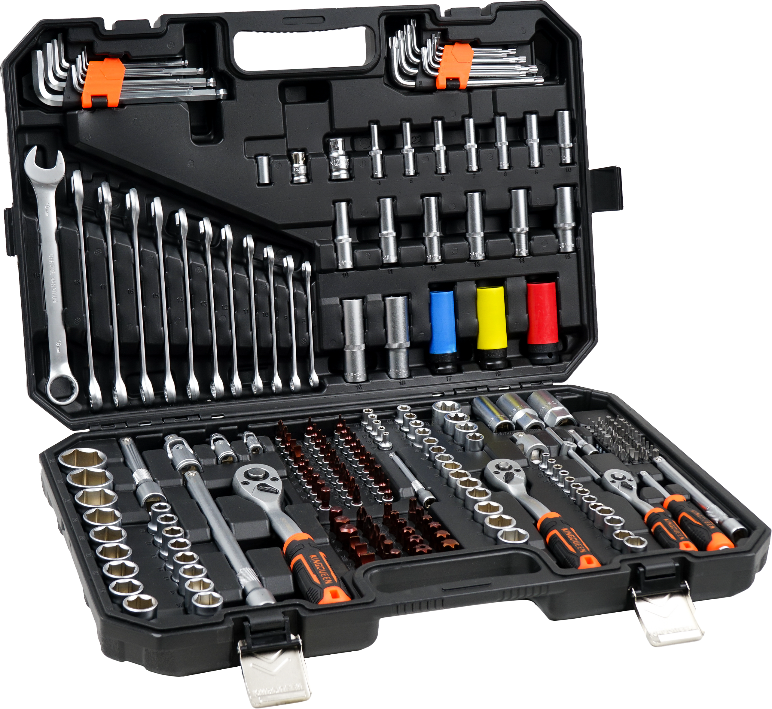 Изображение товара Набор инструментов Kingqueen WIB-274, 222 предметов Изображение товара Набор инструментов Kingqueen WIB-274, 222 предметов