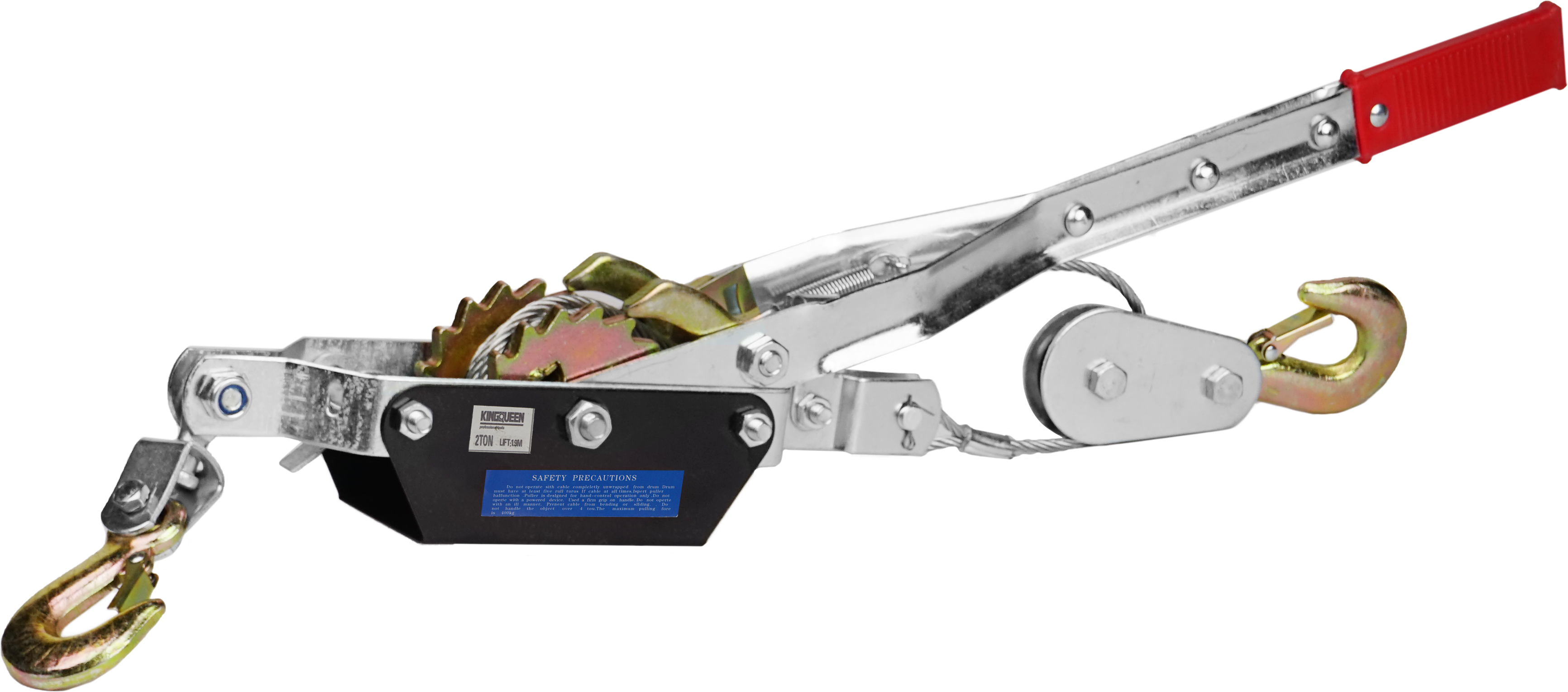 Изображение товара Ручная лебедка KINGQUEEN PM-W2T до 2000 кг 2,5 м